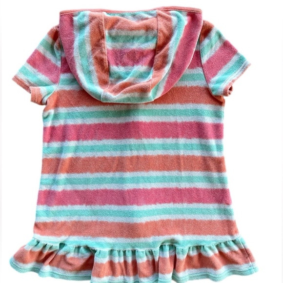 George Girls Striped Towel Dress  Swimsuit Cover Up Size 7/8 - Picture 3 of 5
